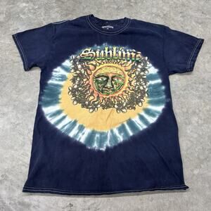 Sublime Unisex Medium Cotton Tye Dye Graphic T Shirt Short Sleeve Y2K Band Tee